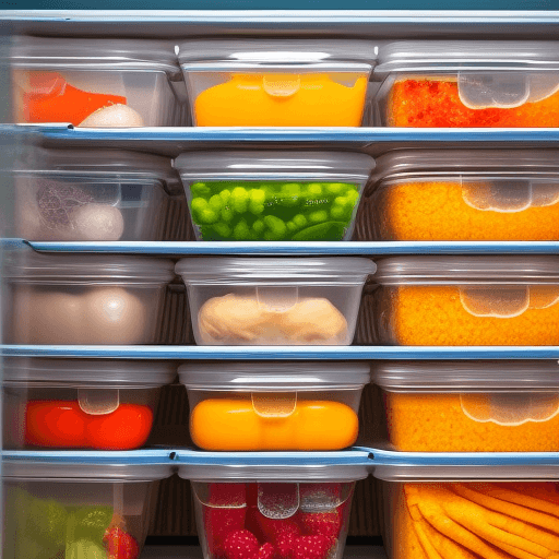 Food pack tight in the freezer