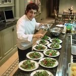 Preparing meals for personal chef clients