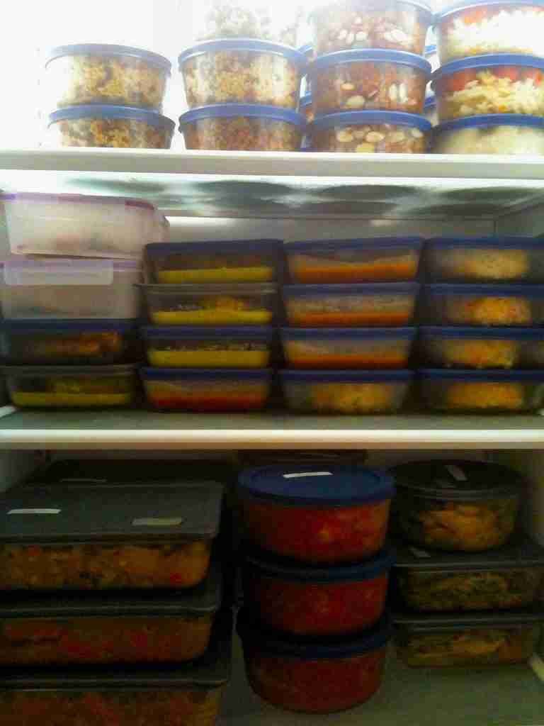 A freezer full of perfectly