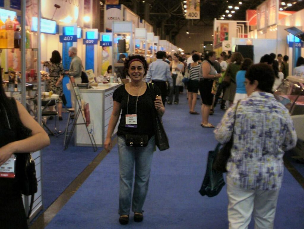 Chef at food expo for continued learning